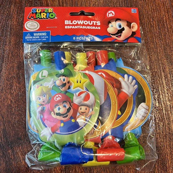 Super Mario Luigi Princess Peach Toad Birthday Party Decorations and Back Drop - Picture 13 of 17